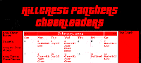 Hillcrest Cheer Calendar
